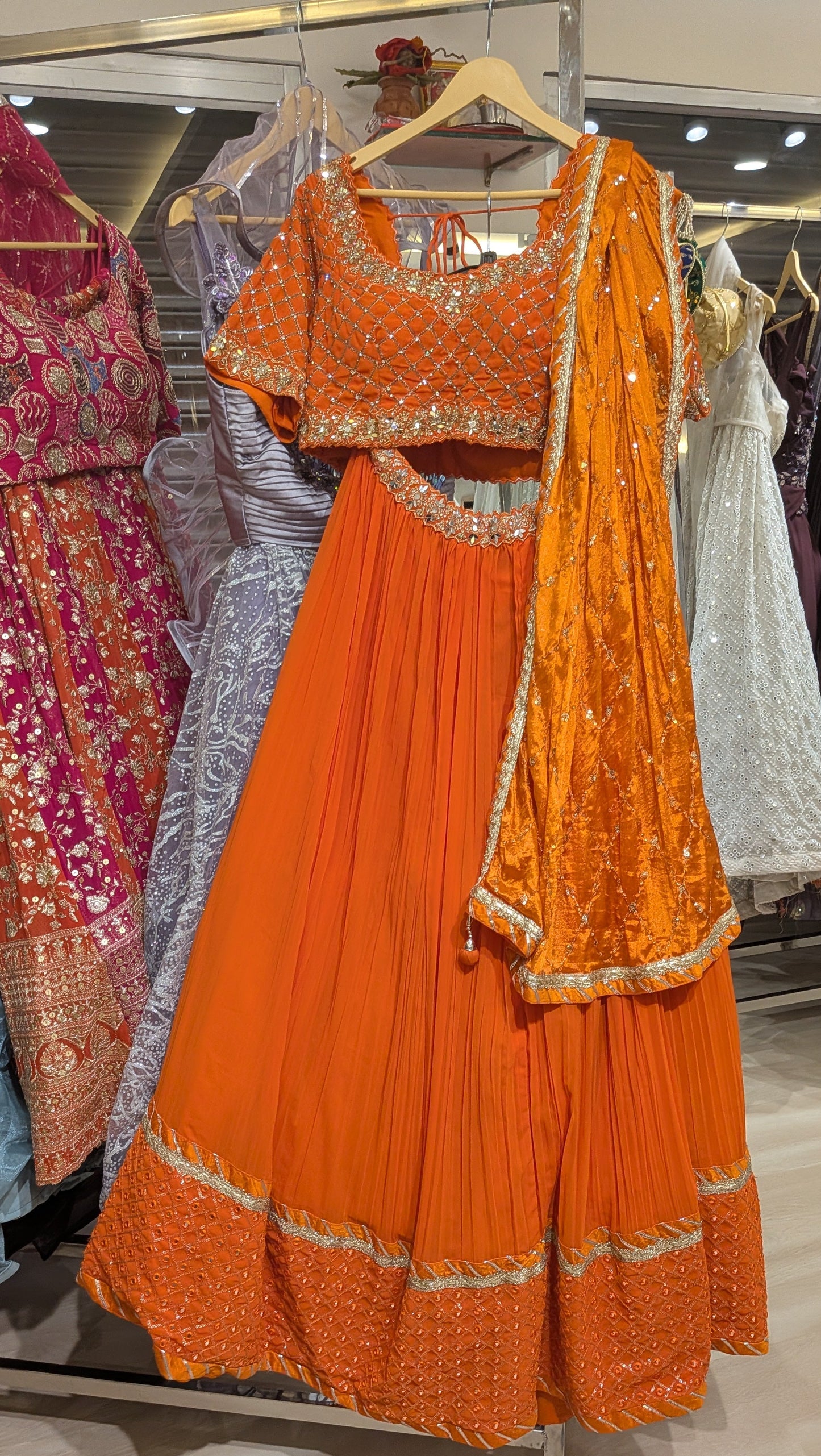 Kesari Crush Lehenga