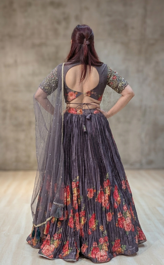 Gothique Flora Lehenga