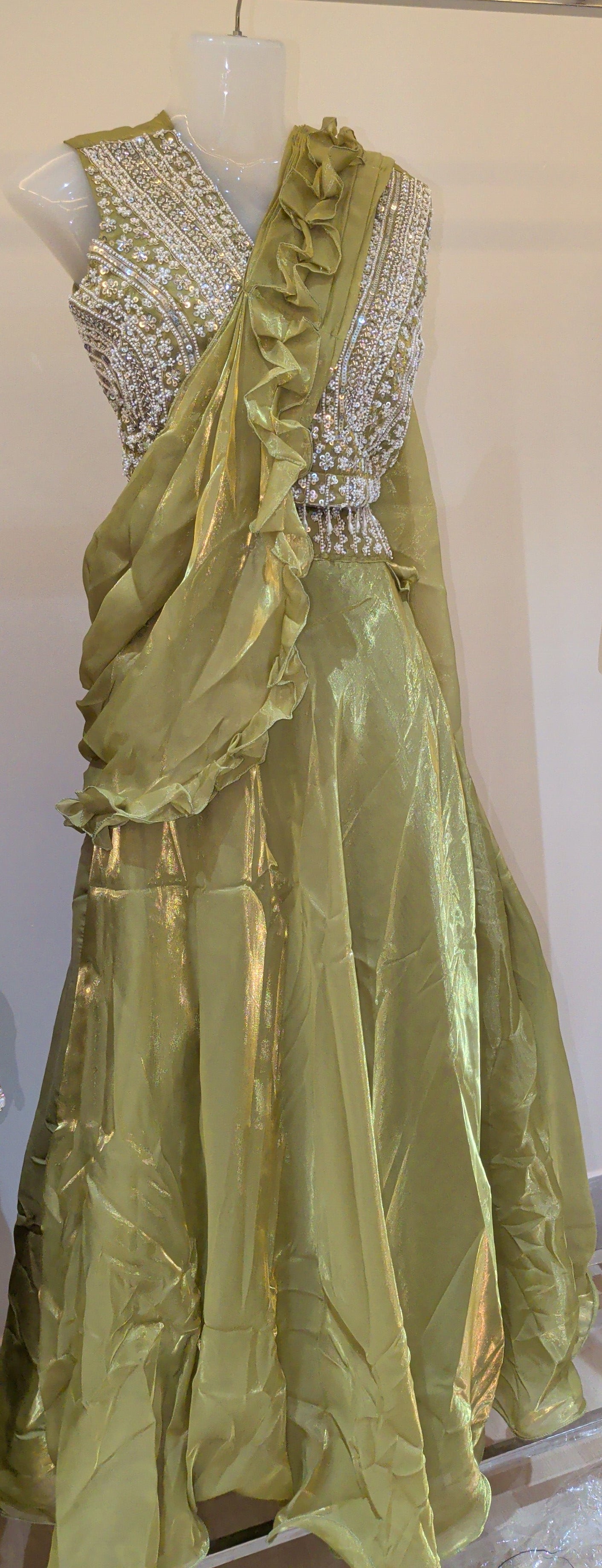 The Sage Ruffled Lehenga-Saree