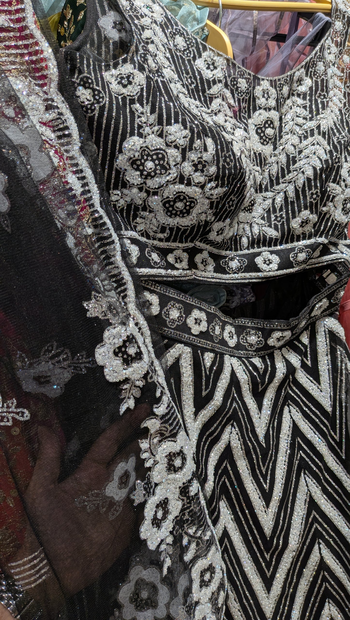 The Obsidian Glow Lehenga