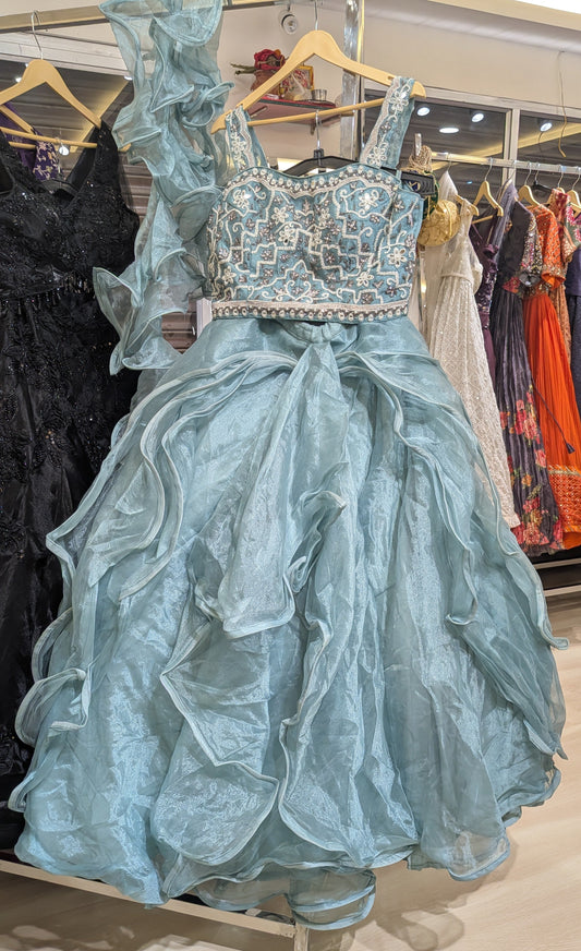 Frozen Wave Lehenga
