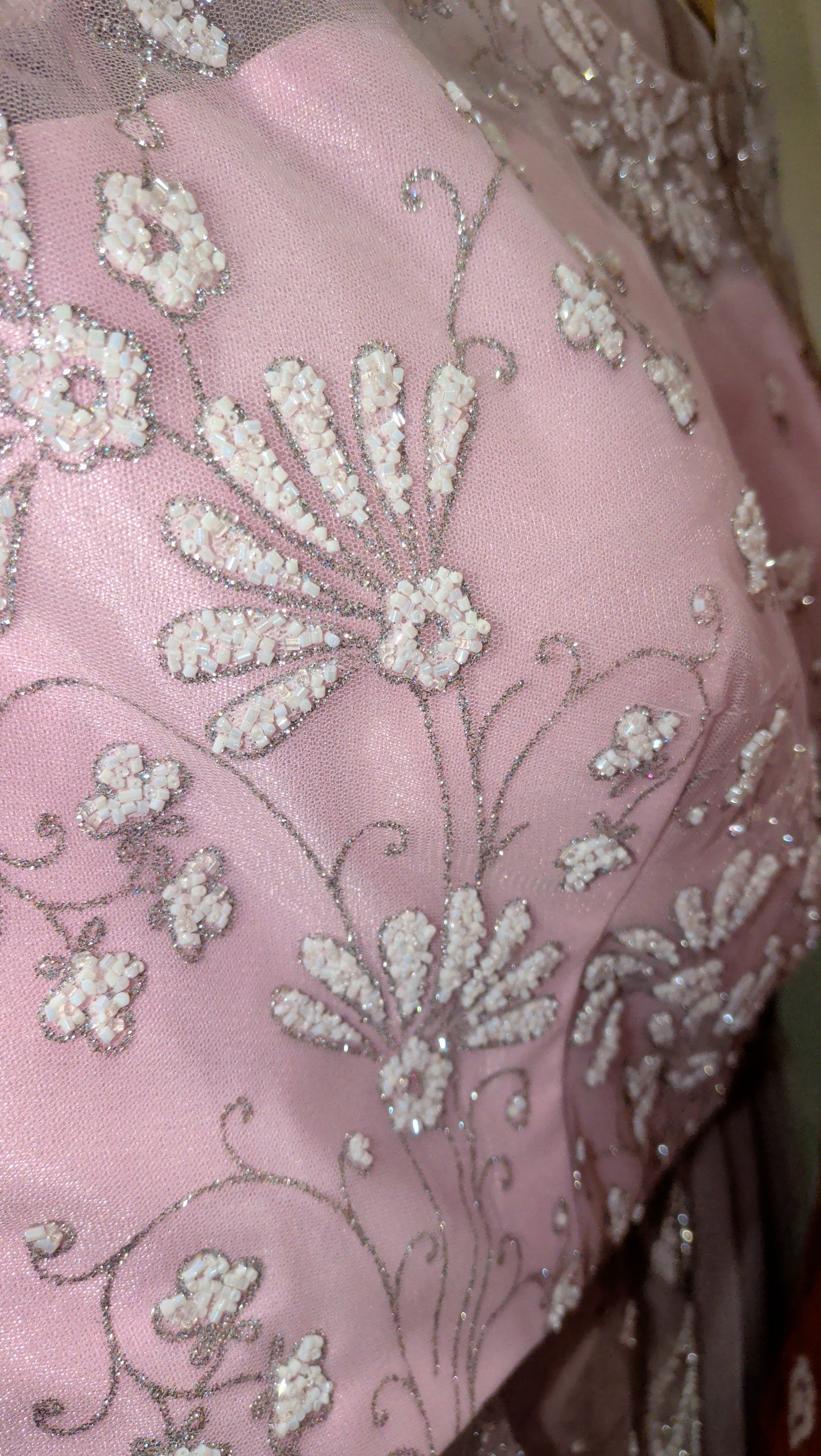 The Stella Net Lehenga