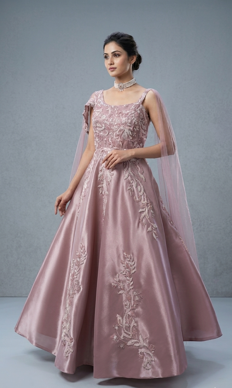 Rosewood Blossom Gown