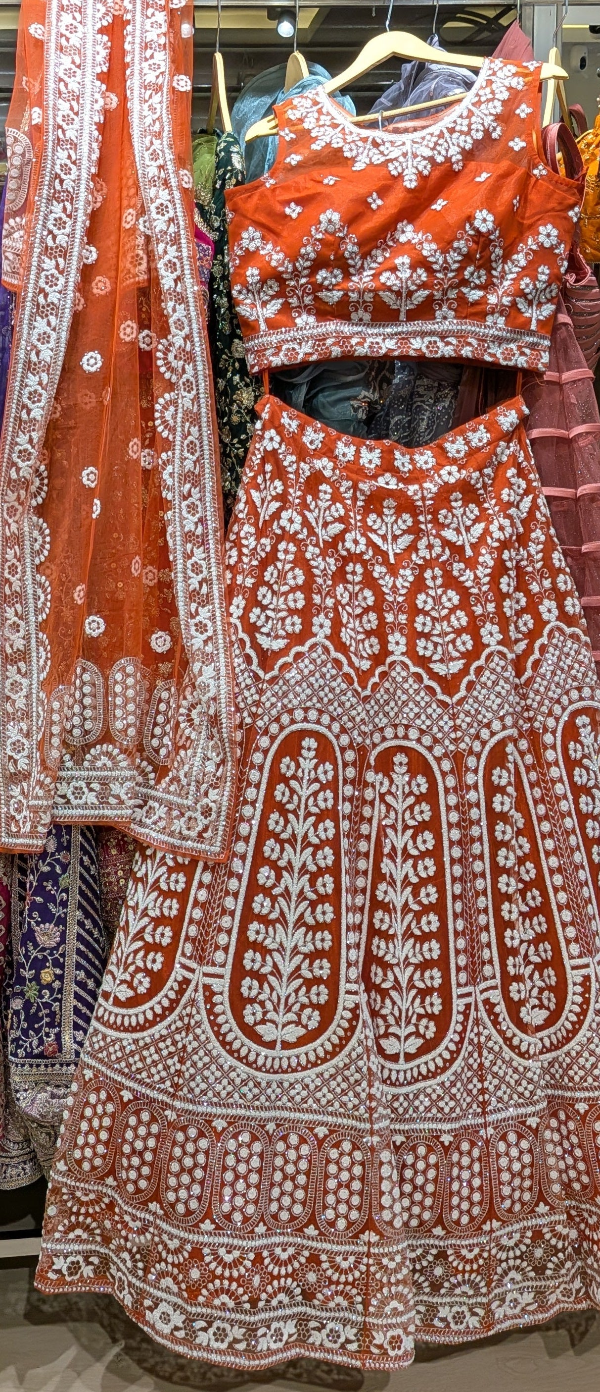 Saffron Vine Lehenga