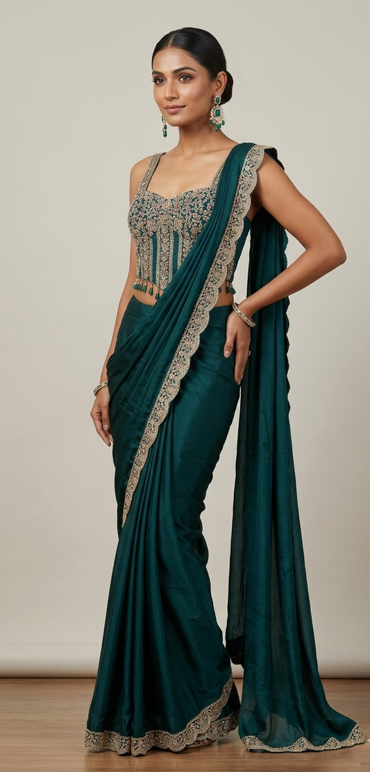 Jade Royale Concept Ready To Wear Saree