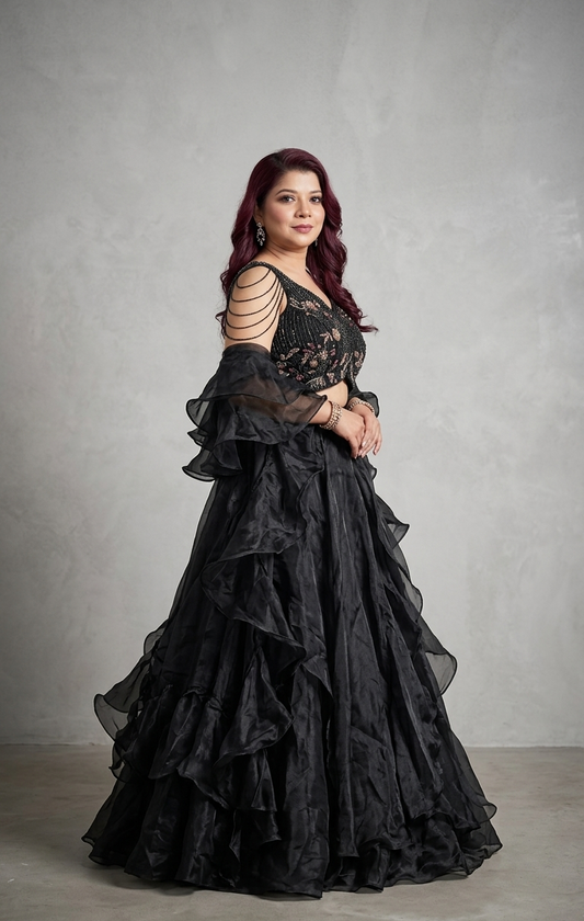 Onyx Aura Lehenga