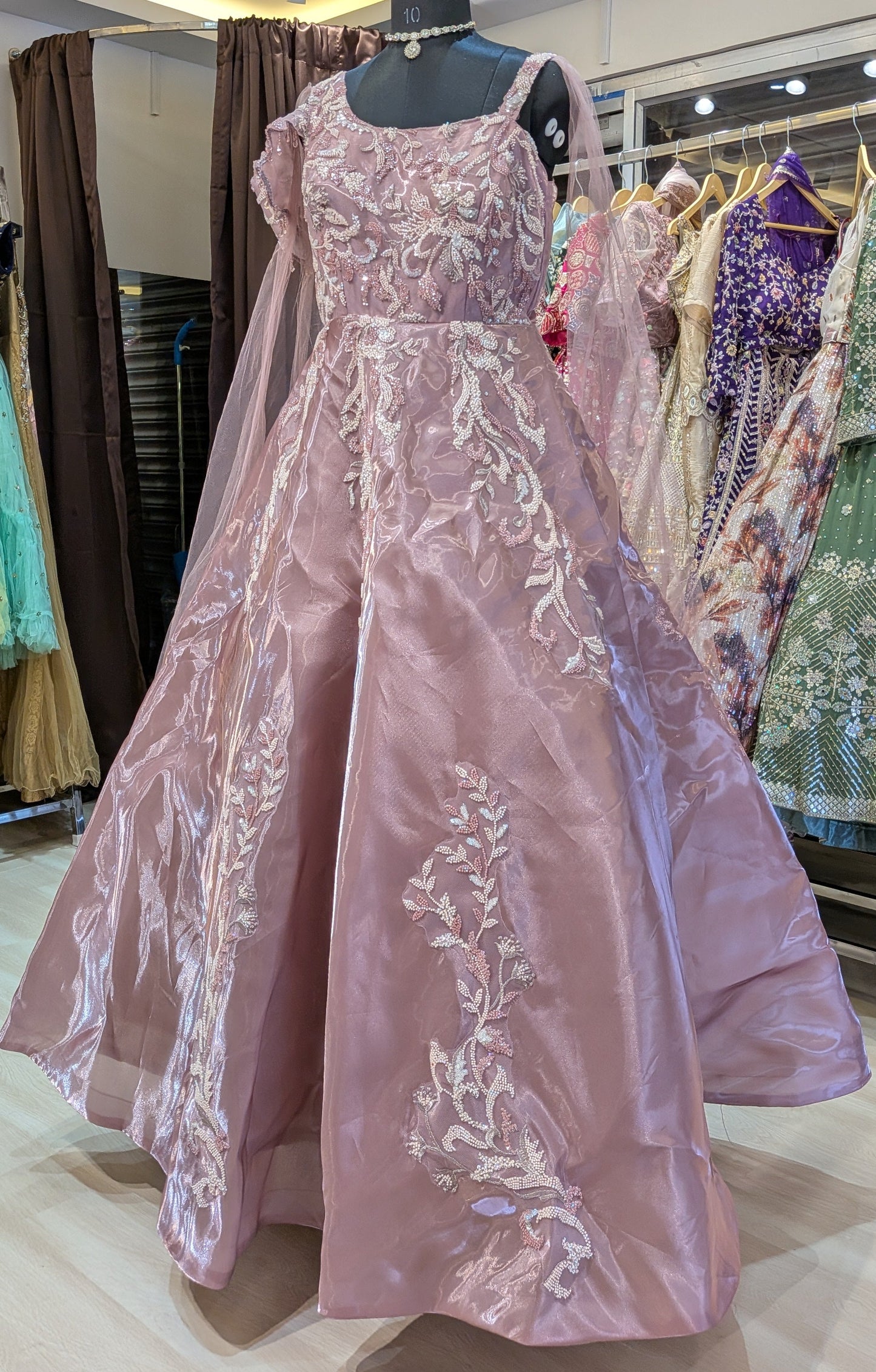 Rosewood Blossom Gown