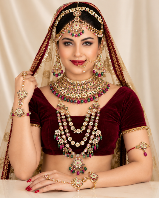 Gulnaar Rajwadi Bridal Set