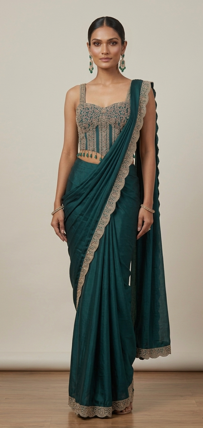 Jade Royale Concept Ready To Wear Saree