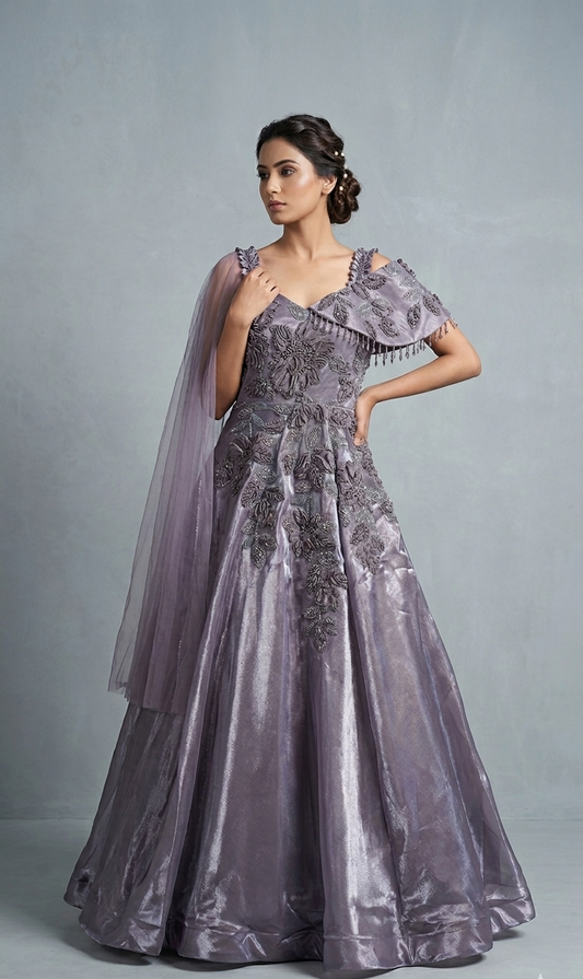 Lavender Wisteria Gown